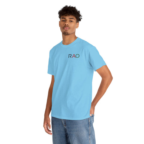 Unisex Cotton Tee - Minimalist RAO Design, Casual Wear, Gift for Him/Her, Birthday, Everyday Fashion, Graphic Tee