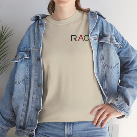 Unisex Cotton Tee - Minimalist RAO Design, Casual Wear, Gift for Him/Her, Birthday, Everyday Fashion, Graphic Tee