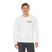 Stylish Unisex Crewneck Sweatshirt with 'RAO' Design, Cozy Casual Wear, Perfect for Everyday, Gifts, Holidays
