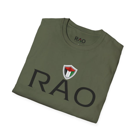 Unisex Softstyle T-Shirt with RAO Logo, Stylish Casual Tee for Everyday Wear, Gift for Fashion Lovers, Comfortable Summer Apparel