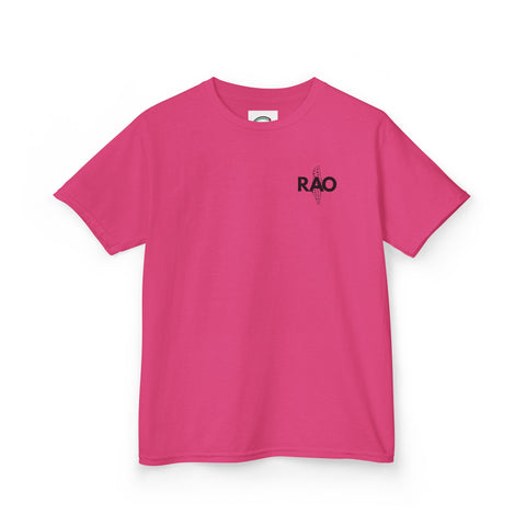 Kids Graphic Tee with RAO Design, Unisex Cotton Shirt, Gift for Boys and Girls, Birthday Outfit, Casual Wear, Summer Tee