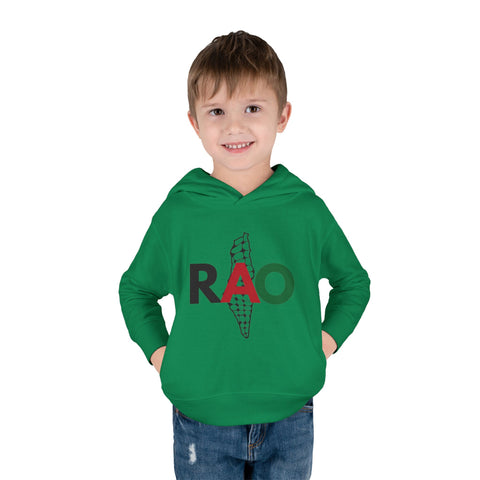 Toddler Fleece Hoodie with RAO Design, Cozy Pullover for Kids, Perfect for Playtime, Gifts, Celebrations, Everyday Wear