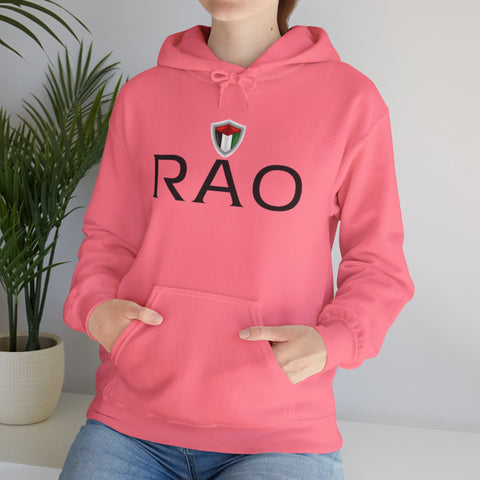 Stylish Unisex Hoodie with RAO Logo, Cozy Casual Wear, Gift for Him/Her, Perfect for Every Season, Ideal for Lounging or Outings