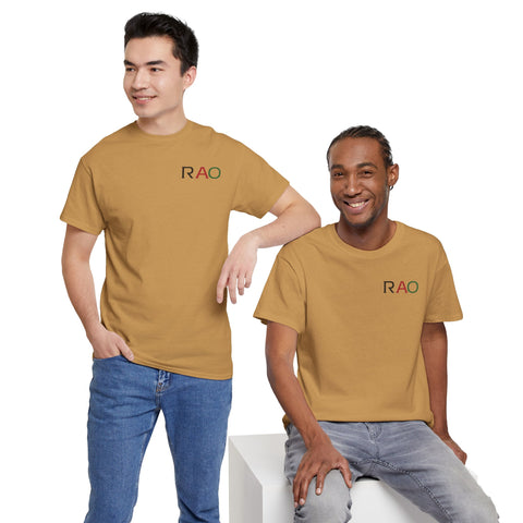 Unisex Cotton Tee - Minimalist RAO Design, Casual Wear, Gift for Him/Her, Birthday, Everyday Fashion, Graphic Tee