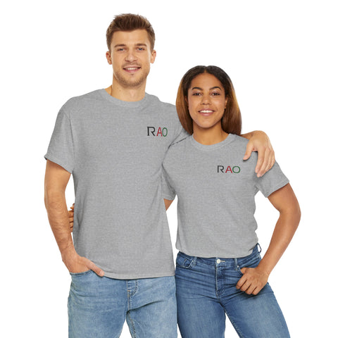 Unisex Cotton Tee - Minimalist RAO Design, Casual Wear, Gift for Him/Her, Birthday, Everyday Fashion, Graphic Tee