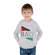 Toddler Fleece Hoodie with RAO Design, Cozy Kids Hoodie, Cute Pullover Sweatshirt, Birthday Gift for Toddlers, Fun Wear for Playtime