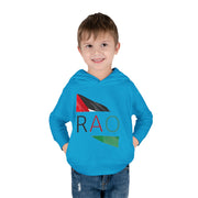 Toddler Fleece Hoodie with RAO Design, Cozy Kids Hoodie, Cute Pullover Sweatshirt, Birthday Gift for Toddlers, Fun Wear for Playtime