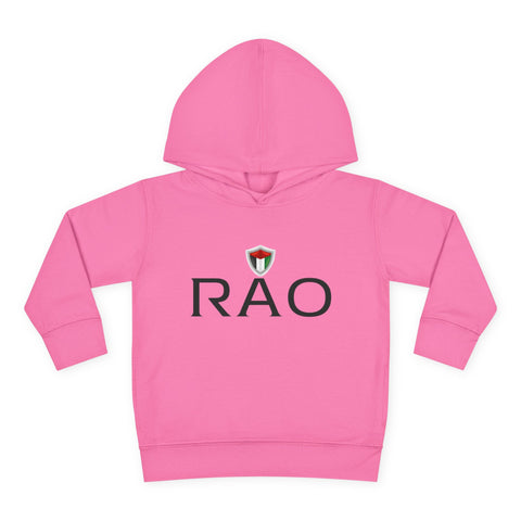 Adorable Toddler Pullover Fleece Hoodie with RAO Design, Kids Winter Coat, Cute Children's Apparel, Perfect for Playdates, Birthday Gifts