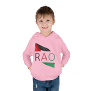 Toddler Fleece Hoodie with RAO Design, Cozy Kids Hoodie, Cute Pullover Sweatshirt, Birthday Gift for Toddlers, Fun Wear for Playtime