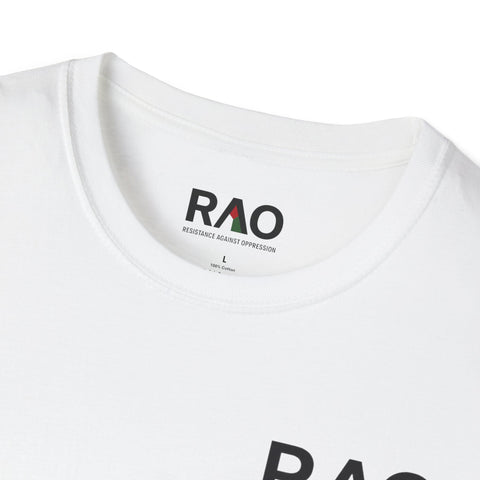 Stylish Unisex Softstyle T-Shirt, Floral RAO Print Tee, Casual Wear, Gift for Him/Her, Summer Fashion, Everyday Comfort