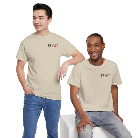 Unisex Cotton Tee - Minimalist RAO Design, Casual Wear, Gift for Him/Her, Birthday, Everyday Fashion, Graphic Tee