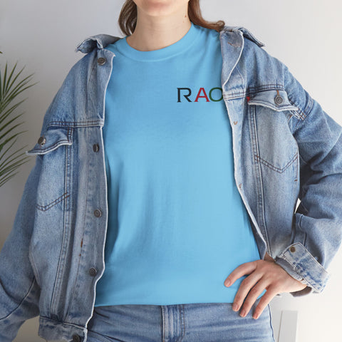 Unisex Cotton Tee - Minimalist RAO Design, Casual Wear, Gift for Him/Her, Birthday, Everyday Fashion, Graphic Tee