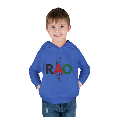 Toddler Fleece Hoodie with RAO Design, Cozy Pullover for Kids, Perfect for Playtime, Gifts, Celebrations, Everyday Wear