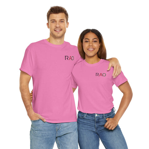 Unisex Cotton Tee - Minimalist RAO Design, Casual Wear, Gift for Him/Her, Birthday, Everyday Fashion, Graphic Tee