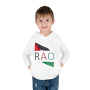 Toddler Fleece Hoodie with RAO Design, Cozy Kids Hoodie, Cute Pullover Sweatshirt, Birthday Gift for Toddlers, Fun Wear for Playtime
