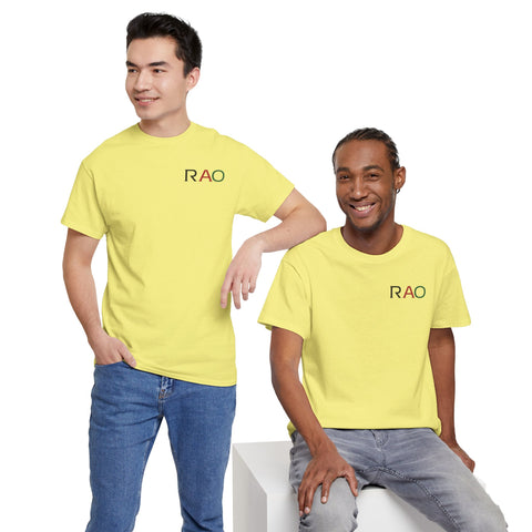 Unisex Cotton Tee - Minimalist RAO Design, Casual Wear, Gift for Him/Her, Birthday, Everyday Fashion, Graphic Tee