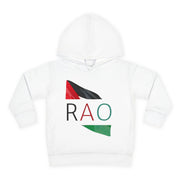 Toddler Fleece Hoodie with RAO Design, Cozy Kids Hoodie, Cute Pullover Sweatshirt, Birthday Gift for Toddlers, Fun Wear for Playtime