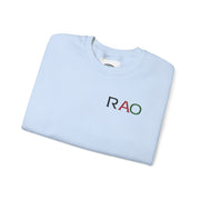 Stylish Unisex Crewneck Sweatshirt with 'RAO' Design, Cozy Casual Wear, Perfect for Everyday, Gifts, Holidays