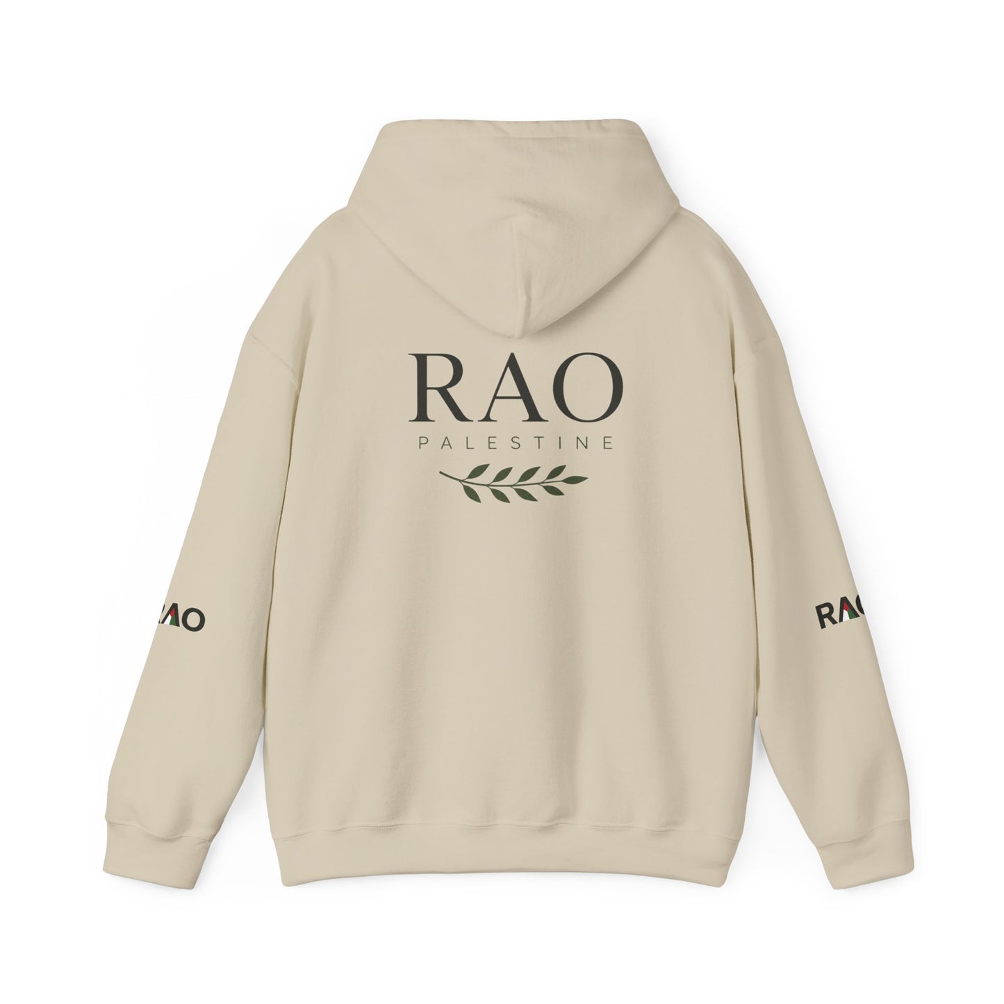 RAO Signature Palestine Hoodie | Premium Olive Branch Pullover | Minimalist Unisex Streetwear