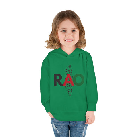 Toddler Fleece Hoodie with RAO Design, Cozy Pullover for Kids, Perfect for Playtime, Gifts, Celebrations, Everyday Wear