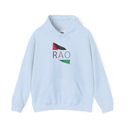 Stylish Unisex Hooded Sweatshirt with RAO Graphic, Cozy Pullover, Casual Gift, Streetwear, Everyday Wear, Unique Design