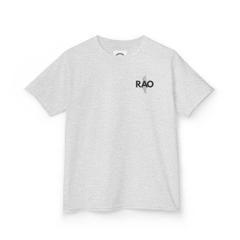 Kids Graphic Tee with RAO Design, Unisex Cotton Shirt, Gift for Boys and Girls, Birthday Outfit, Casual Wear, Summer Tee
