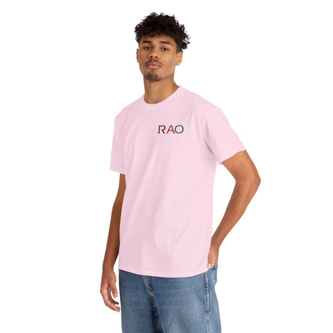 Unisex Cotton Tee - Minimalist RAO Design, Casual Wear, Gift for Him/Her, Birthday, Everyday Fashion, Graphic Tee