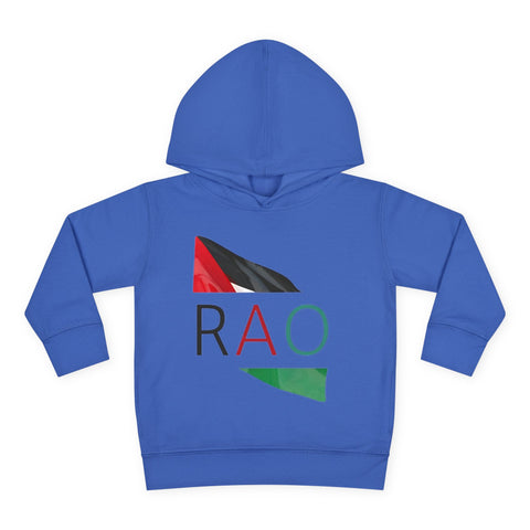 Toddler Fleece Hoodie with RAO Design, Cozy Kids Hoodie, Cute Pullover Sweatshirt, Birthday Gift for Toddlers, Fun Wear for Playtime