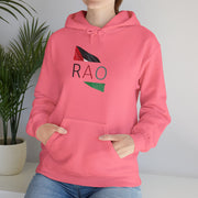 Stylish Unisex Hooded Sweatshirt with RAO Graphic, Cozy Pullover, Casual Gift, Streetwear, Everyday Wear, Unique Design