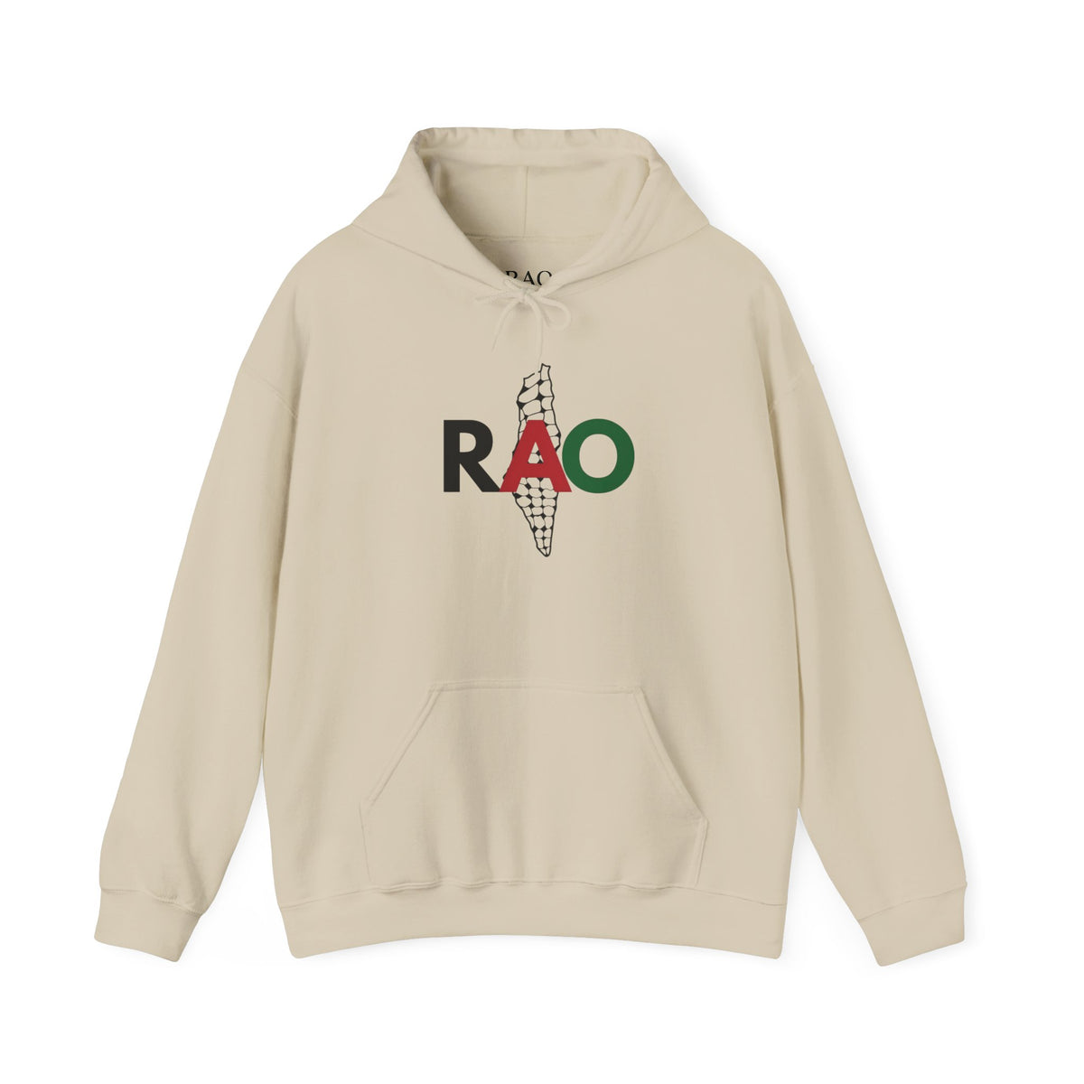 Palestinian Keffiyeh Hoodie – RAO Palestine Map Graphic Unisex Heritage Streetwear