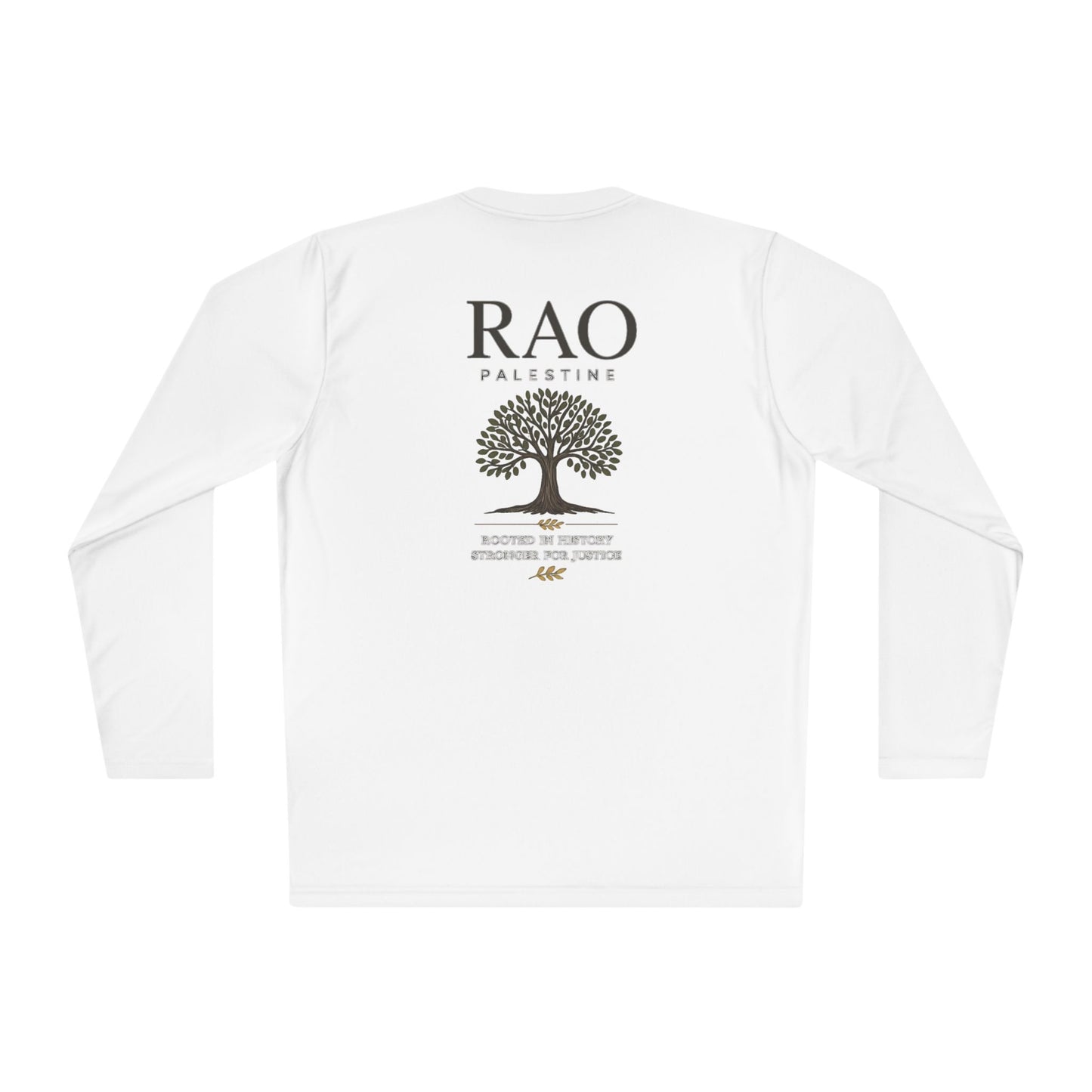 RAO Palestine Olive Tree Long Sleeve Performance Shirt | Unisex Athletic Tee