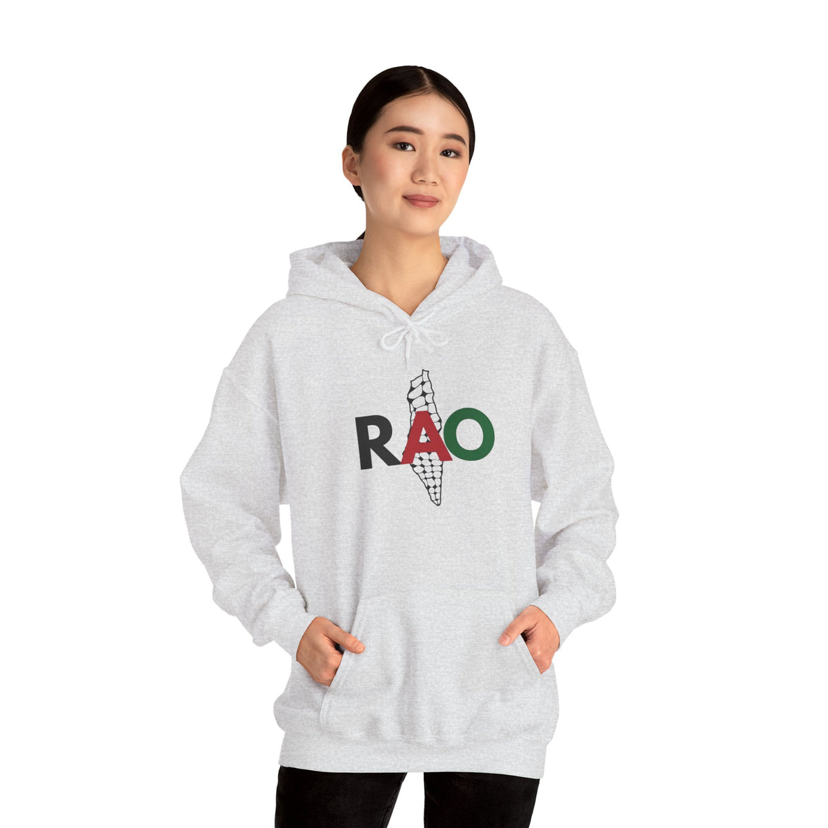 Palestinian Keffiyeh Hoodie – RAO Palestine Map Graphic Unisex Heritage Streetwear