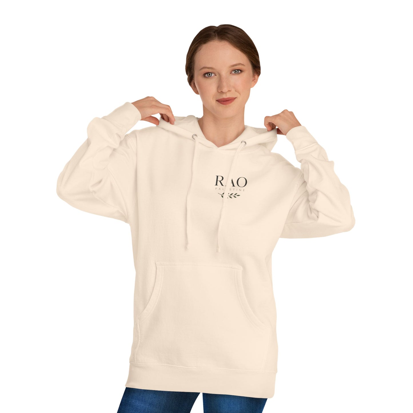 Palestine Olive Branch Hoodie | RAO Premium Peace Dove Pullover | Minimalist Unisex Hoodie