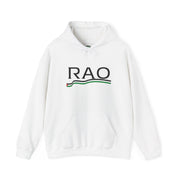 RAO Resistance Against Oppression Unisex Hoodie | Black RAO Letters with Palestinian Map & Flag Ribbon | Cultural Streetwear, Eco-Friendly Hoodie