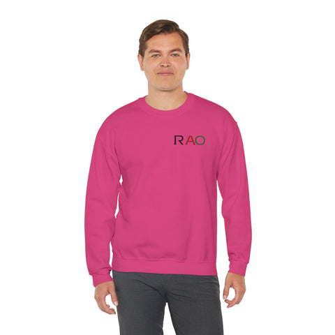 Stylish Unisex Crewneck Sweatshirt with 'RAO' Design, Cozy Casual Wear, Perfect for Everyday, Gifts, Holidays