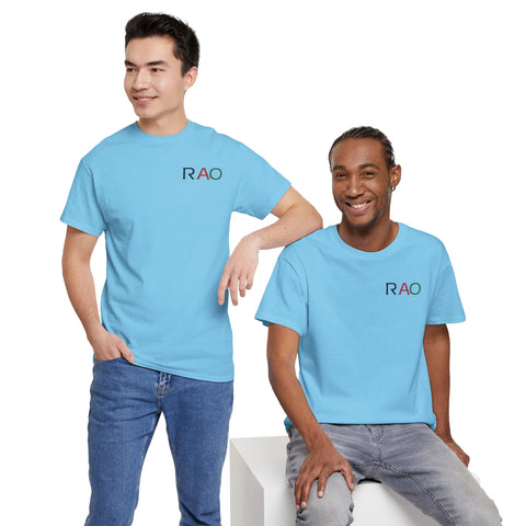 Unisex Cotton Tee - Minimalist RAO Design, Casual Wear, Gift for Him/Her, Birthday, Everyday Fashion, Graphic Tee
