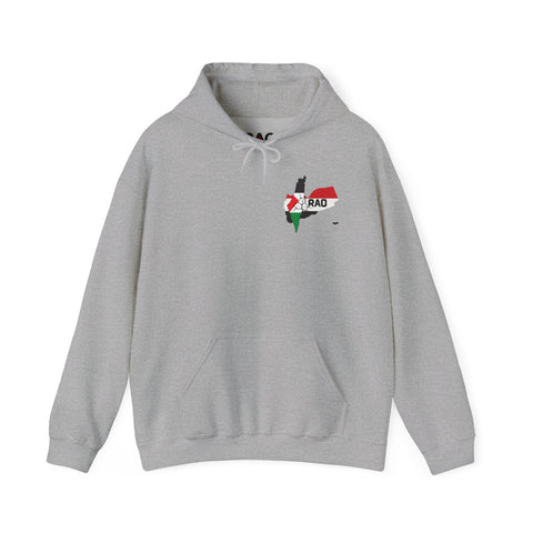 RAO Unity Hoodie: Palestine & Yemen Heavy Blend Hooded Sweatshirt