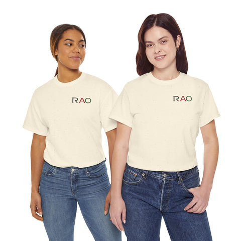 Unisex Cotton Tee - Minimalist RAO Design, Casual Wear, Gift for Him/Her, Birthday, Everyday Fashion, Graphic Tee