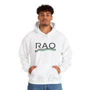 RAO Resistance Against Oppression Unisex Hoodie | Black RAO Letters with Palestinian Map & Flag Ribbon | Cultural Streetwear, Eco-Friendly Hoodie