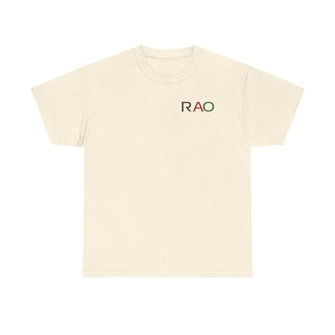 Unisex Cotton Tee - Minimalist RAO Design, Casual Wear, Gift for Him/Her, Birthday, Everyday Fashion, Graphic Tee
