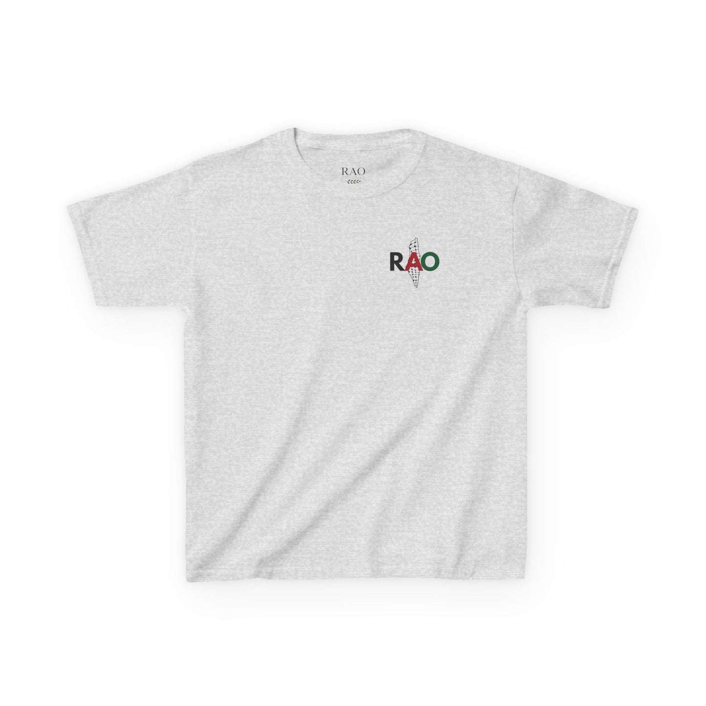RAO Kids T-Shirt – Minimalist Logo Cotton Tee | Unisex Youth Shirt