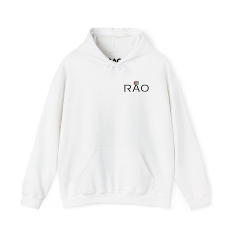 RAO Resistance Against Oppression Unisex Hoodie | Left Chest Logo with Horizontal Palestinian Flag & RAO Letters | Cultural Streetwear, Eco-Friendly Comfort