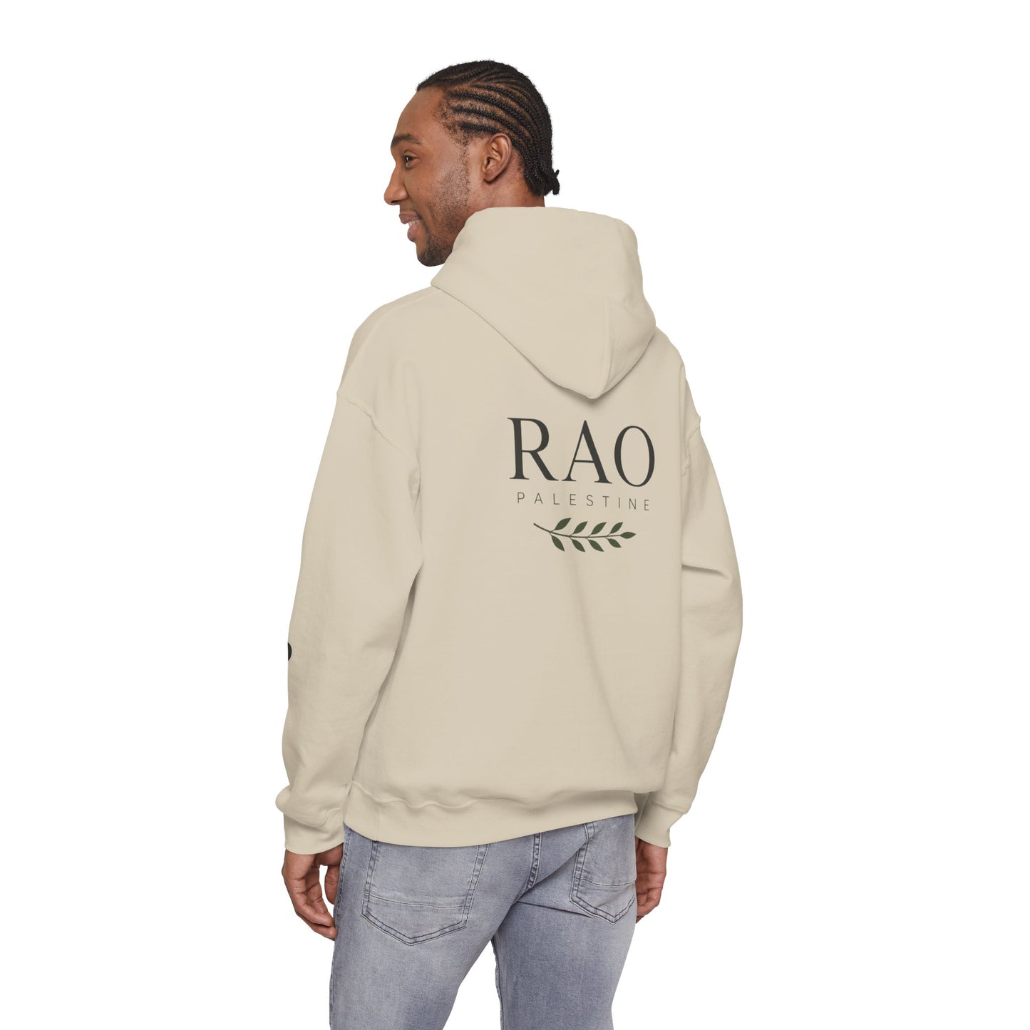 RAO Signature Palestine Hoodie | Premium Olive Branch Pullover | Minimalist Unisex Streetwear