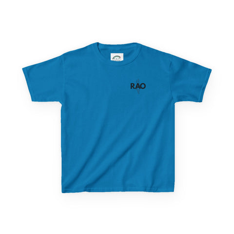 Kids Graphic Tee with RAO Design, Unisex Cotton Shirt, Gift for Boys and Girls, Birthday Outfit, Casual Wear, Summer Tee