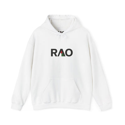 RAO Statement Hooded Sweatshirt, Unisex Hoodie, Casual Wear, Gift for Him/Her, Streetwear Fashion, Cozy Layering
