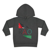 Toddler Fleece Hoodie with RAO Design, Cozy Kids Hoodie, Cute Pullover Sweatshirt, Birthday Gift for Toddlers, Fun Wear for Playtime