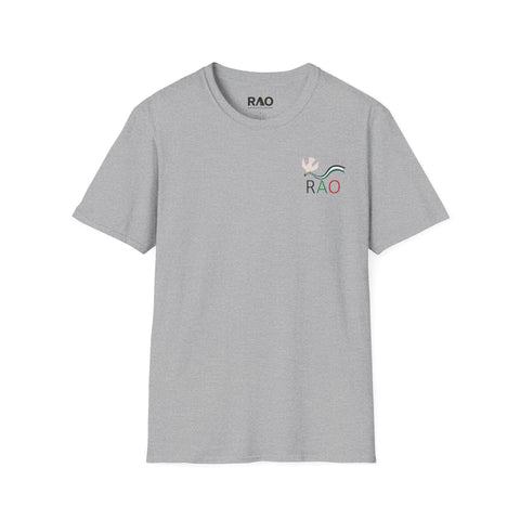 RAO Minimalist Unisex Softstyle T-Shirt | Perfect Everyday Wear, Casual Outing, Gift for Friends, Summer Essential, Eco-Friendly Fashion