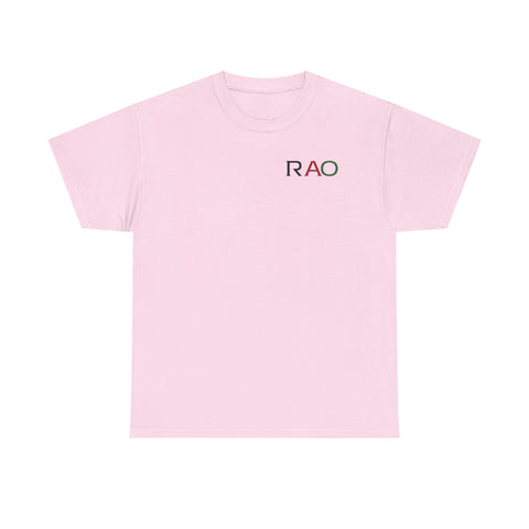 Unisex Cotton Tee - Minimalist RAO Design, Casual Wear, Gift for Him/Her, Birthday, Everyday Fashion, Graphic Tee