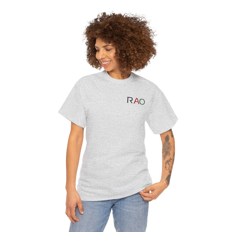 Unisex Cotton Tee - Minimalist RAO Design, Casual Wear, Gift for Him/Her, Birthday, Everyday Fashion, Graphic Tee