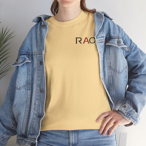 Unisex Cotton Tee - Minimalist RAO Design, Casual Wear, Gift for Him/Her, Birthday, Everyday Fashion, Graphic Tee